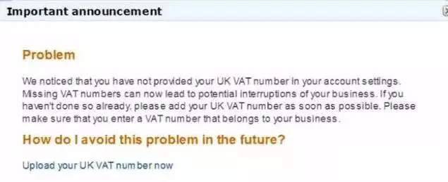 没有绑定VAT,到底会不会影响FBA发货 没有绑定VAT,到底会不会影响FBA发货